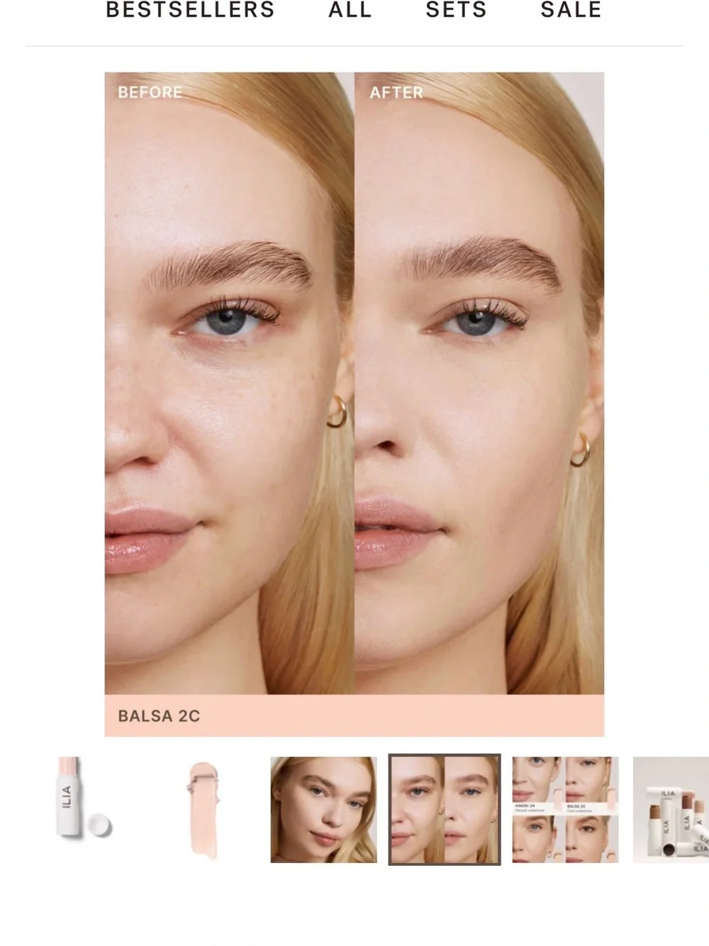 ILIA Skin Rewind Complexion Stick — Balsa 2C